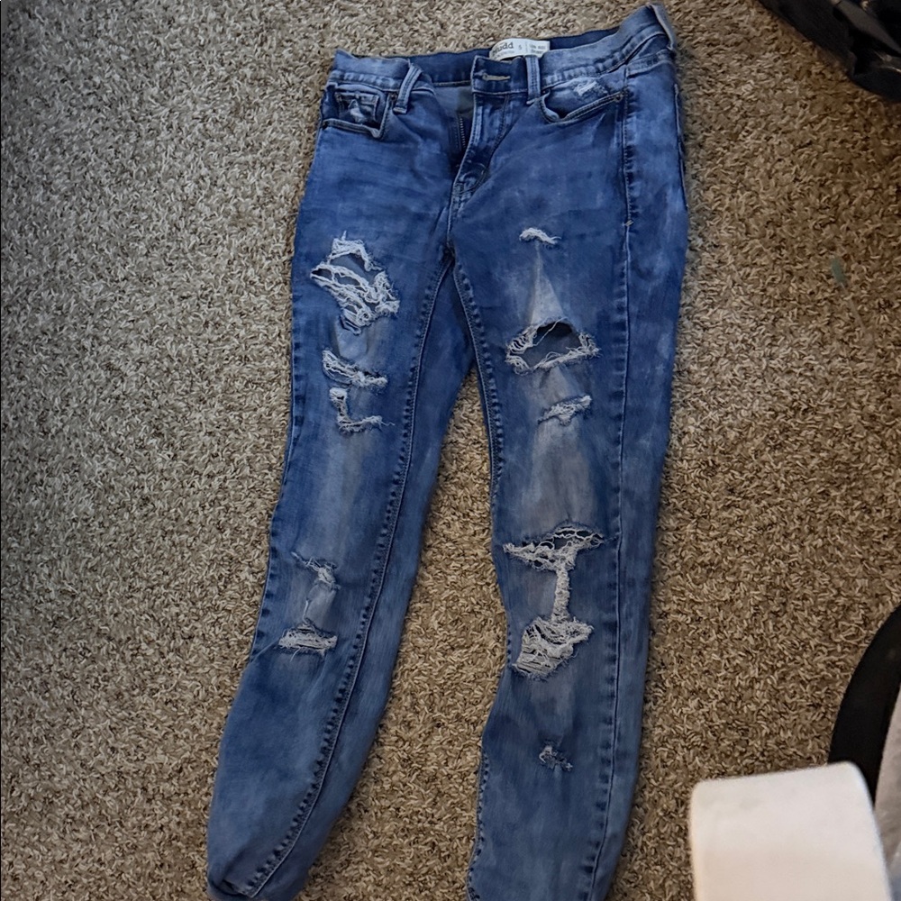 Mudd Distressed Light Blue Skinny Jeans